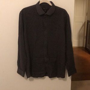 Black striped casual shirt